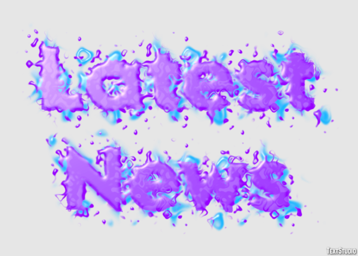Latest News Tekst effect