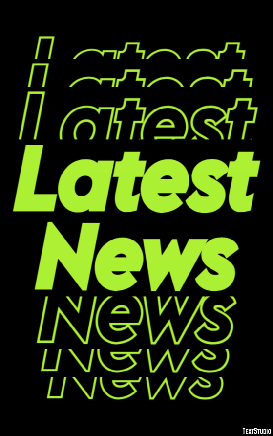 Latest News Tekst effect