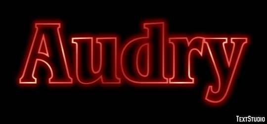 Audry Text Effect