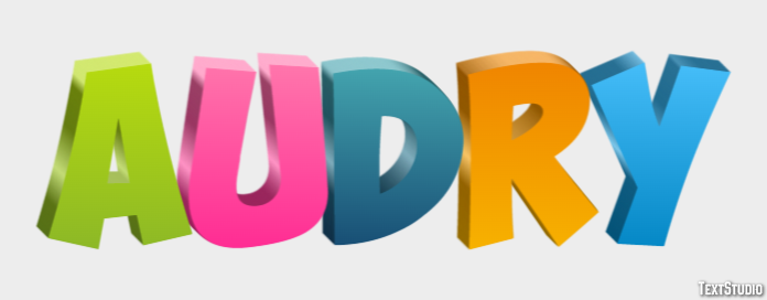 Audry Text effect