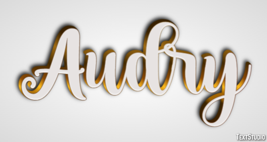 Audry Text Effect