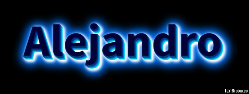 Alejandro Text Effect