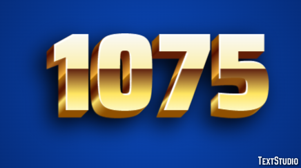 1075 Text Effect