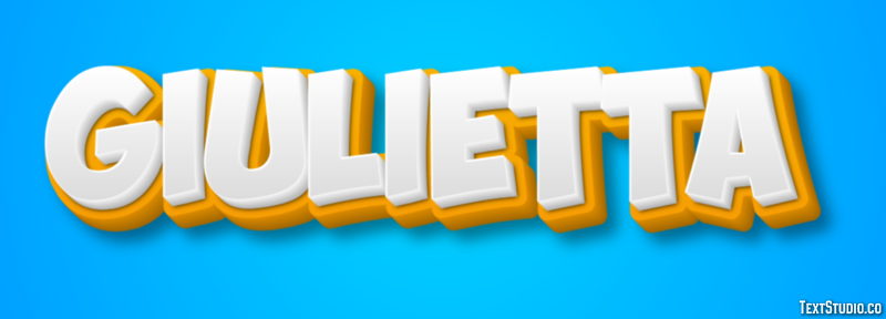 Giulietta Efeito de texto