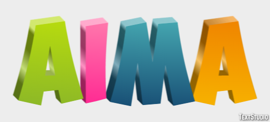 Aima Text effect