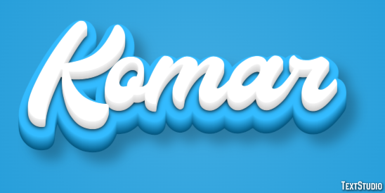 Komar Efecto de Texto