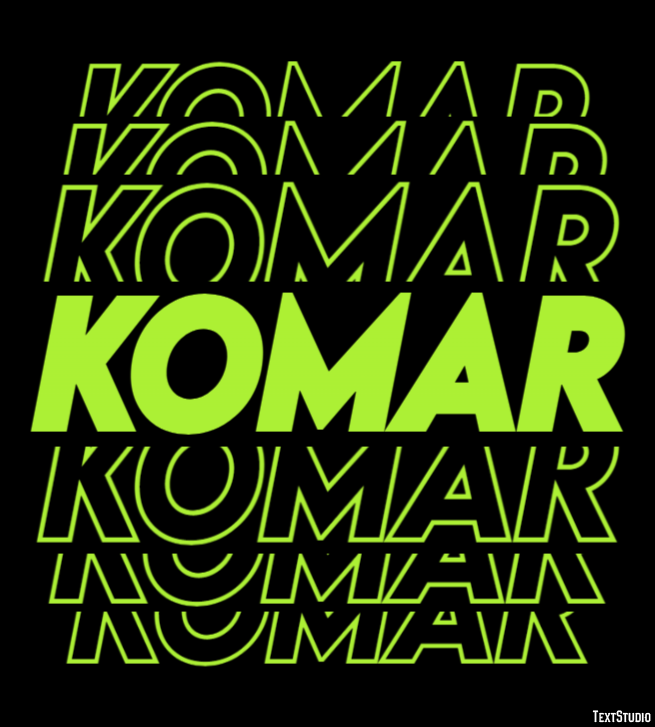 Komar Efekt tekstowy