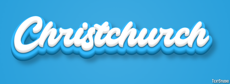 Christchurch Effetto testo
