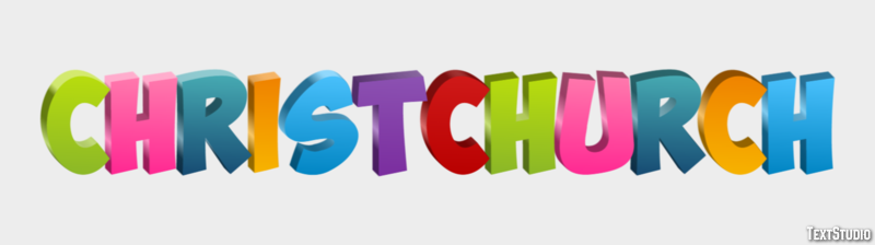 Christchurch Effetto testo