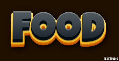 Food Tekst Effect