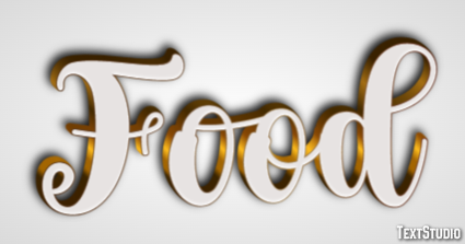 Food Texteffekt