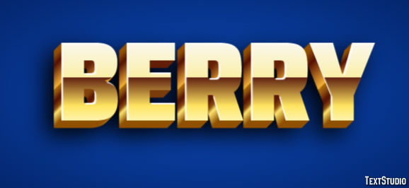 Berry Text Effect