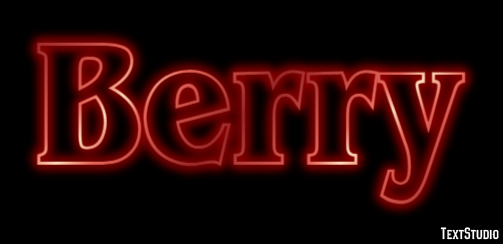 Berry Text Effect