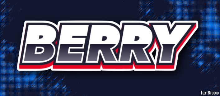Berry Text Effect