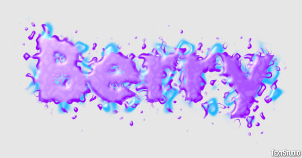 Berry Text effect
