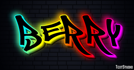 Berry Text effect