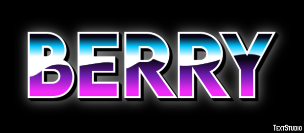 Berry Text effect