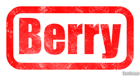 Berry Text effect