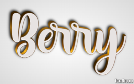 Berry Text effect