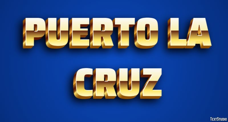 Puerto la Cruz Effetto testo