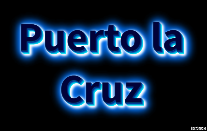 Puerto la Cruz Effetto testo