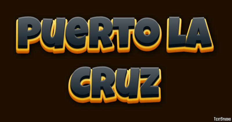 Puerto la Cruz Effetto testo