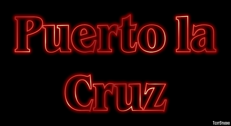 Puerto la Cruz Efekt tekstowy