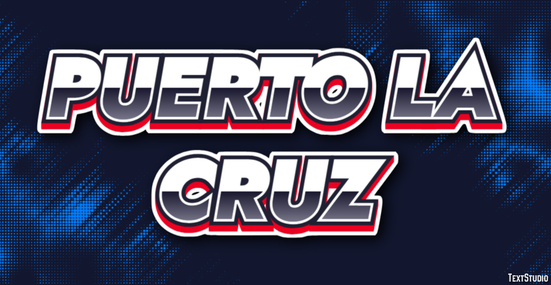 Puerto la Cruz Effetto testo