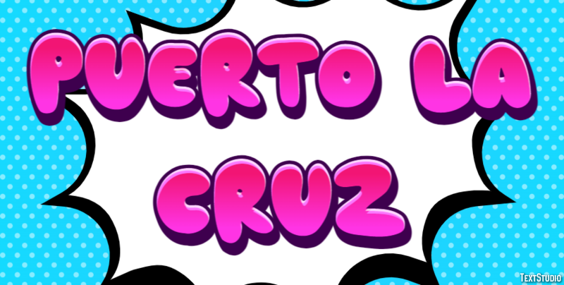 Puerto la Cruz Efekt tekstowy