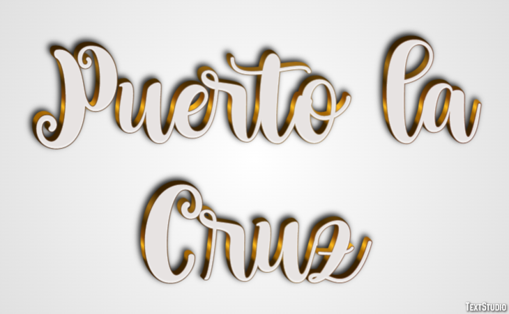 Puerto la Cruz Effetto testo