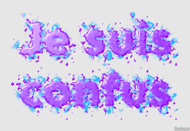 Je suis confus Effet de texte