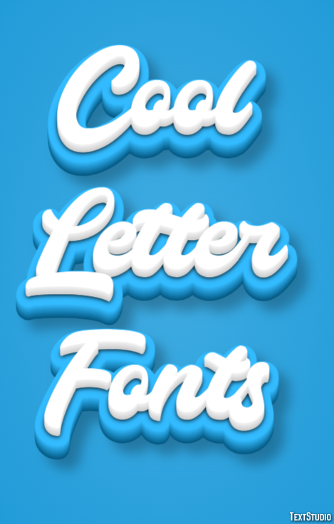 Cool Letter Fonts テキスト効果