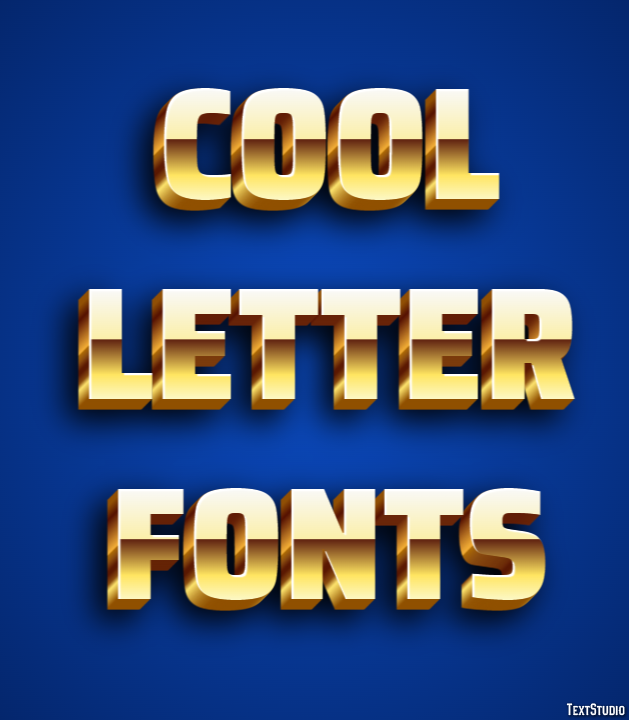 Cool Letter Fonts テキスト効果