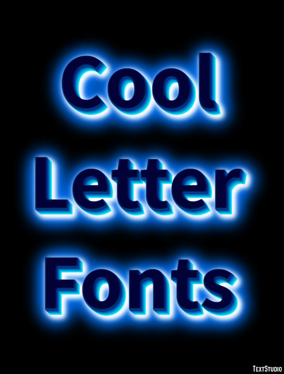 Cool Letter Fonts テキスト効果
