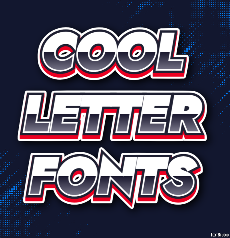 Cool Letter Fonts テキスト効果