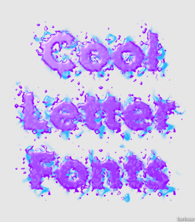 Cool Letter Fonts テキスト効果