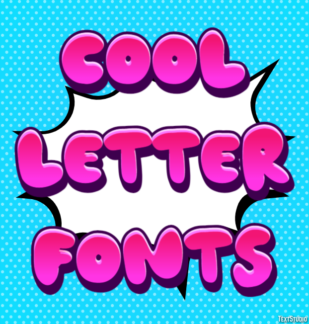 Cool Letter Fonts テキスト効果