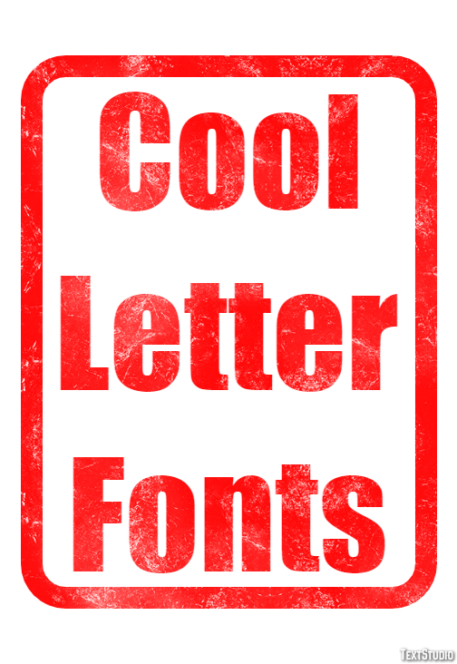Cool Letter Fonts テキスト効果