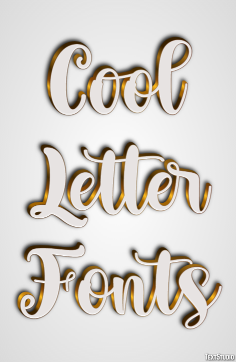 Cool Letter Fonts テキスト効果