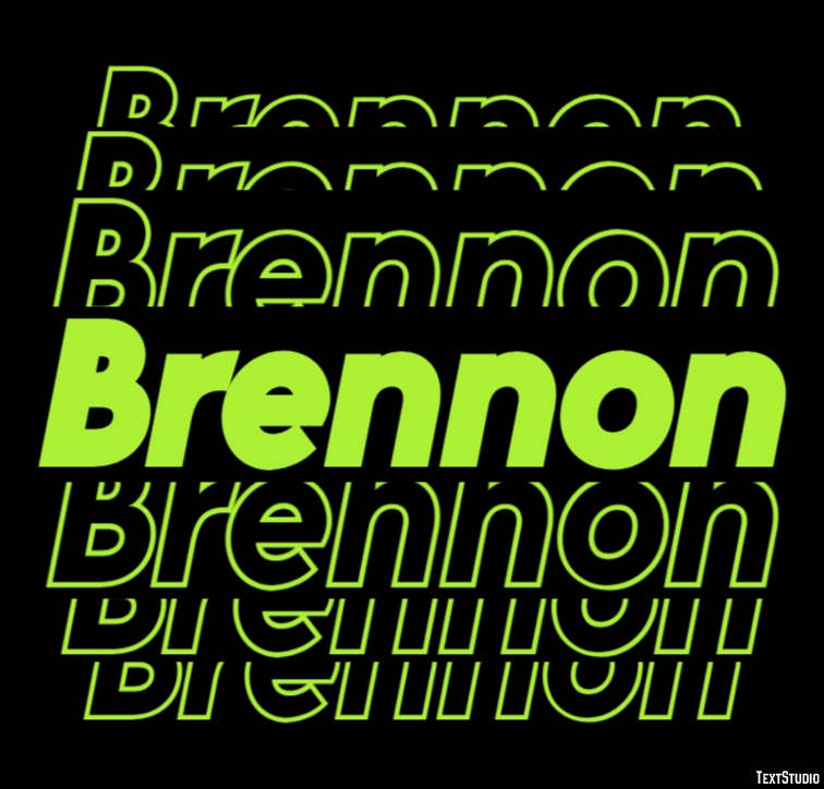 Brennon Effetto testo