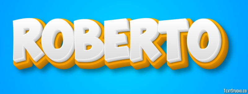 Roberto Эффект текста