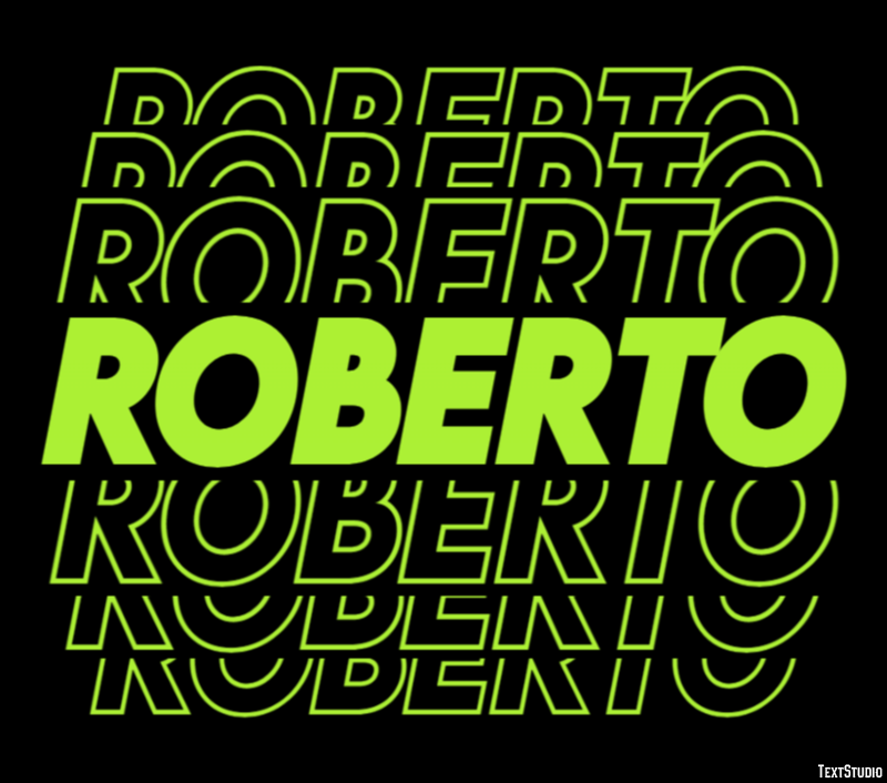 Roberto Эффект текста