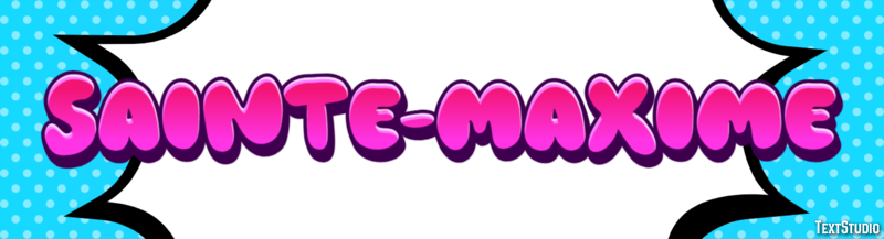 Sainte-Maxime Efekt tekstowy
