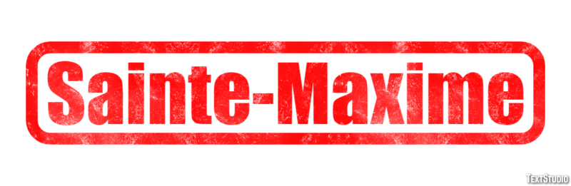 Sainte-Maxime Efekt tekstowy