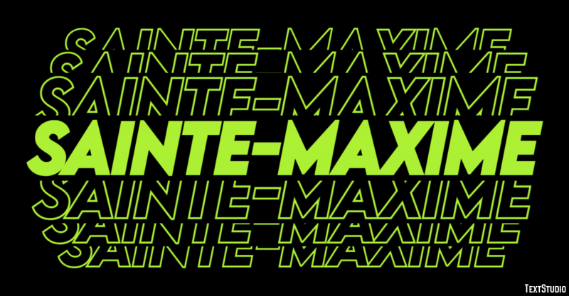 Sainte-Maxime Efecto de Texto