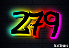 279 Efecto de Texto