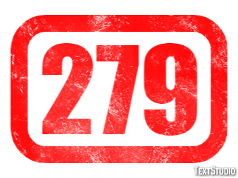 279 Efecto de Texto
