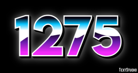 1275 Text Effect