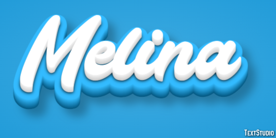 Melina Efecto de Texto