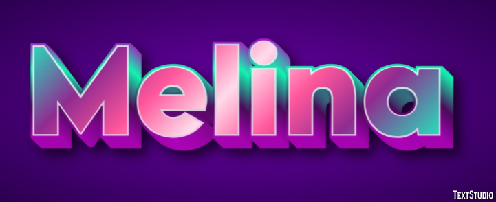 Melina Efecto de Texto